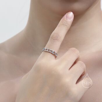 Sterling Silver Moon Phase Ring, 3 of 10