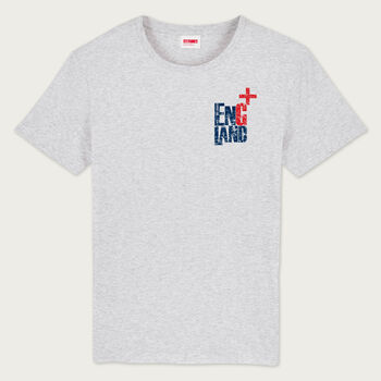 England Rugby And Football Fan Grey Organic T Shirt, 4 of 7