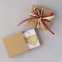 21st Anniversary Gift, Brass Heart Keyring, thumbnail 5 of 6