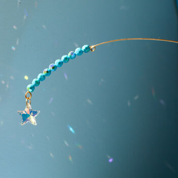 Turquoise Crystal Star Plant Hanger, 7 of 7