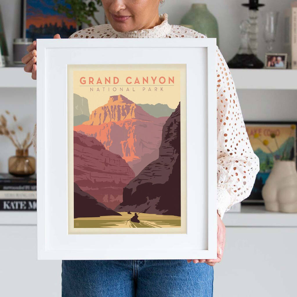 Grand Canyon National Park Travel Print By I Heart Travel Art.