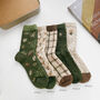 Retro Floral Wool Socks, thumbnail 3 of 4