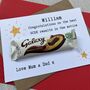 Personalised Gcse Exam Results Chocolate Galaxy Card, thumbnail 3 of 3