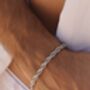 Silver 5mm Rope Chain Bracelet Adjustable Gift, thumbnail 7 of 7