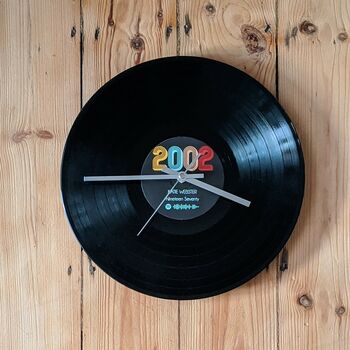 Personalised Special Year Spotify Vinyl Record Clock, 5 of 5