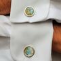 Nautical Chart Map Cufflinks In Paper Boat, thumbnail 7 of 8