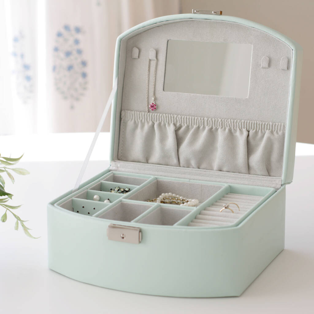 Lockable Mint Green Jewellery Box By Jodie Byrne