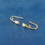 Rosebud Hoop Earrings, thumbnail 5 of 7