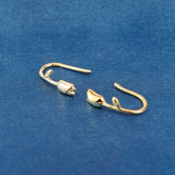 Rosebud Hoop Earrings, 5 of 7