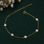 Sterling Silver Delicate 4mm Moonstone Bracelet, thumbnail 4 of 12