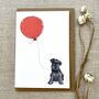 Schnauzer Puppy Birthday Card, thumbnail 2 of 5