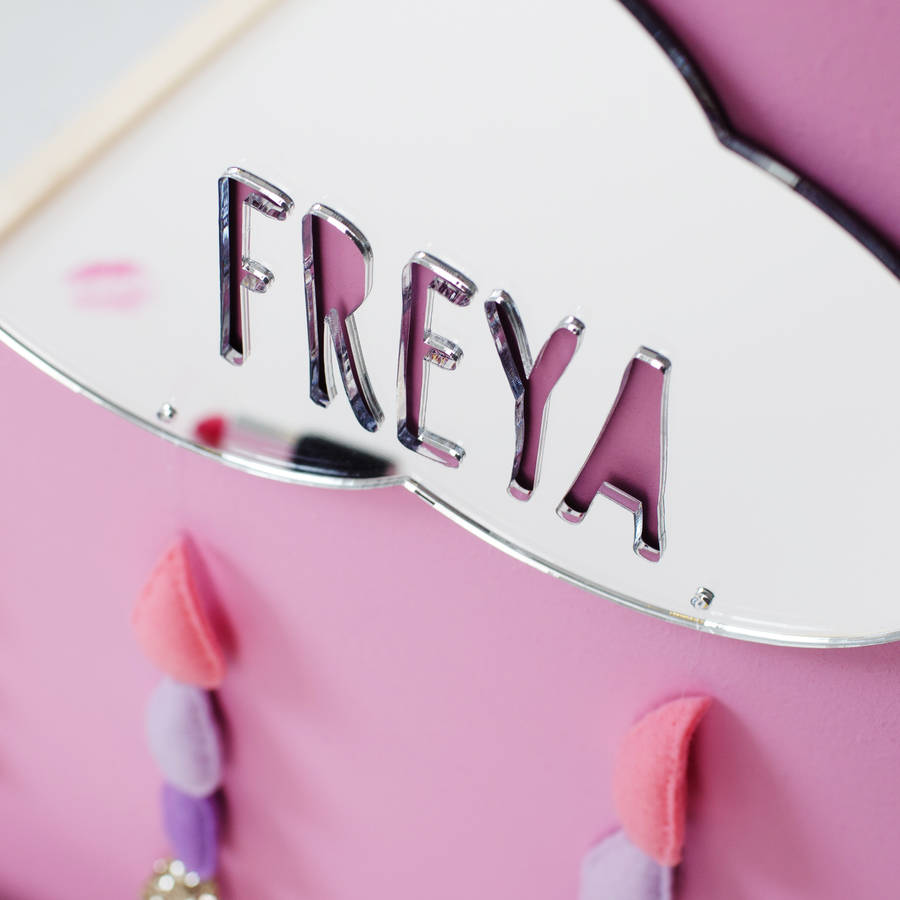 Child's Nursery Cloud Mirror With Raindrops By Baby Yorke Designs