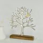 Personalised Silver And Wood Jewellery Tree, thumbnail 1 of 8