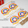 Rainbow Family Name Christmas Card Pack Of Eight, thumbnail 8 of 11