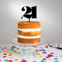 Personalised Elegant Age Cake Topper, thumbnail 1 of 4