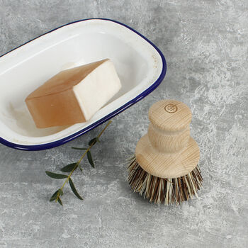 Sustainable Wood Pot Brush With Plant Bristles, 2 of 5