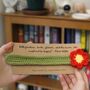 Crocheted Flower Bookmark Letterbox Gift, thumbnail 2 of 7