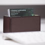 Leather Business Card Holder Brown, thumbnail 1 of 5