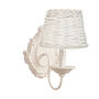 Rosier White Wood Wall Light With Shade, thumbnail 2 of 7