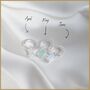 Silver Huggie Hoops With Birthstone Charms, thumbnail 4 of 4