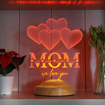 Custom Night Lamp For Mom, Mothers Day Gift, 4 of 7