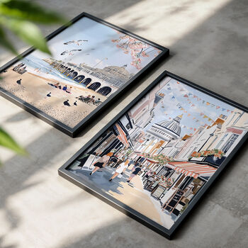 Brighton Art Print Set – The Lanes And Brighton Pier, 2 of 4