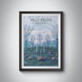 Hilly Fields Brockley London Travel Poster Art Print, thumbnail 1 of 8