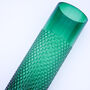 Tall Green Textured Recycled Glass Vase, thumbnail 4 of 8