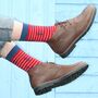 Men's Bamboo Socks Red Anchor, thumbnail 1 of 5