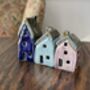 Pick Three Colorful Handcrafted Mini Ceramic Houses, thumbnail 5 of 11
