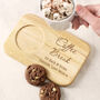 Personalised Wooden Tea And Biscuit Board Coaster Tray, thumbnail 10 of 11