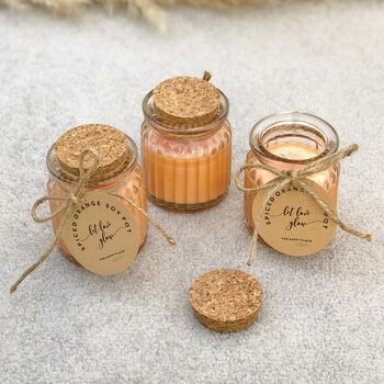 Spiced Orange Soy Wax Candles Set Of Two, 4 of 7