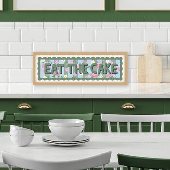 Eat The Cake Framed Panoramic Print, 2 of 6
