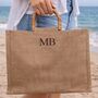 Personalised Square Jute Tote Bag, thumbnail 2 of 5