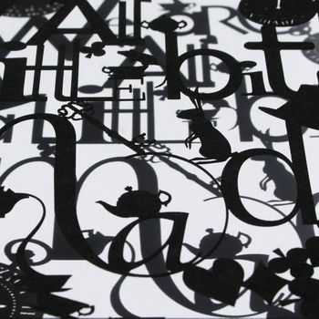 We Are All Mad Paper Cut Wall Art, 10 of 10