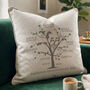 Personalised Emerald Anniversary Family Tree Cushion, thumbnail 2 of 7