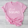 Bride Squad Tshirt In Pink, thumbnail 1 of 5