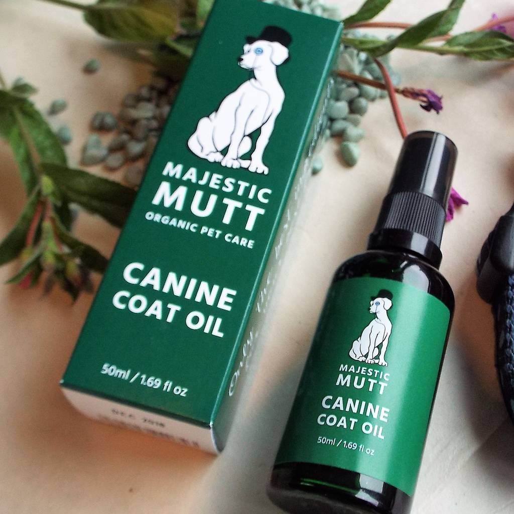 Organic Dog Coat Moisturising Oil UK Made 50ml, 1 of 2