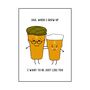 Funny Beer Card For Dad, thumbnail 2 of 3