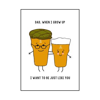 Funny Beer Card For Dad, 2 of 3