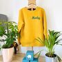 Personalised Organic Kids Name Sweatshirt, thumbnail 1 of 6