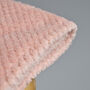 Personalised Dusty Pink Initial Honeycomb Blanket, thumbnail 5 of 8