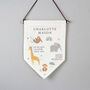Personalised Safari Nursery Hanging Banner, thumbnail 3 of 4