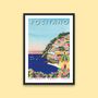 Positano, Italy Illustrated Travel Print, thumbnail 8 of 8