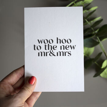 Woo Hoo, Wordy Wedding Day Card, 2 of 2
