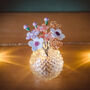 Valentine's Glass Flowers With Cut Glass Vase, thumbnail 3 of 11