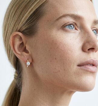 Shikaku Stone Huggie Hoop Earrings, 2 of 5