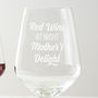 Personalised 'Red Wine At Night' Wine Glass, thumbnail 4 of 5