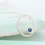 Sapphire September Birthstone Silver Necklace, thumbnail 2 of 7