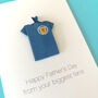 Personalised Scotland Football Origami Shirt Card, thumbnail 3 of 6